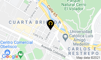 Mapa de Arcila Tobar Abogados en Medellín