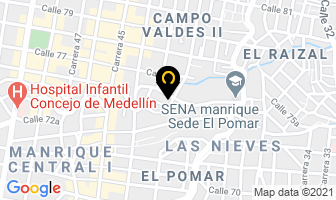 Mapa de Arcillas & Complementos Terrex en Medellín