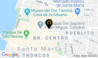 Mapa de Arcoink & Tr Comercial Ltda en Santa Marta