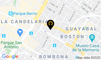 Mapa de Arepa Express en Medellín