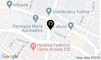 Mapa de Arepas Con Todo La 42 en Ibagué