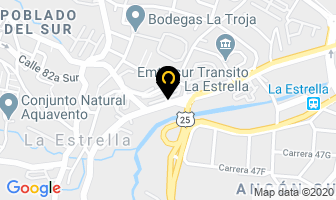 Mapa de Aries Motel en La Estrella