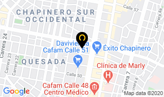 Mapa de Arismédica Ltda. en Bogotá D.C