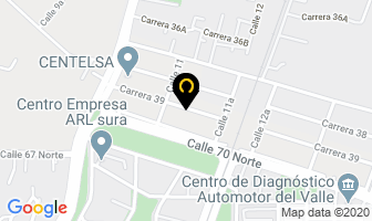 Mapa de Aritex De Colombia S.a en Cali