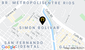 Mapa de Arlem en Bogotá D.C