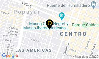 Mapa de Armonia Estetica Centro Wellnes en Popayán