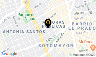 Mapa de A.r.o. Muebles en Bucaramanga