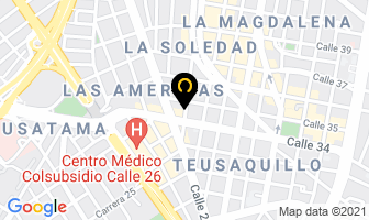 Mapa de Aroma Scent Ltda. en Bogotá D.C