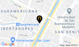 Mapa de Arp Suramerican en Medellín