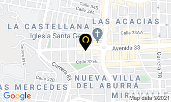 Mapa de Arquitectos E.u. en Medellín