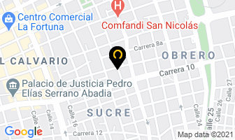 Mapa de Arquitectura En Aluminios en Cali
