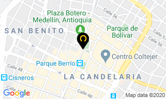 Mapa de Arquiterra Arquitectos E Ingenieros en Medellín
