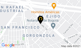 Mapa de Arquitexturas Sistema División Ltda en Bogotá D.C