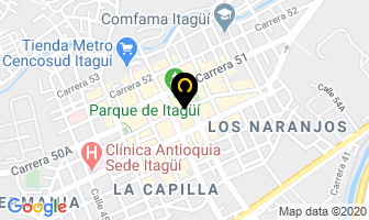Mapa de Arrendamientos La Mota en Itaguí