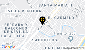 Mapa de Arrendamientos Vicasa en Itaguí