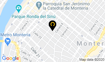 Mapa de Artcad Productos Impresos en Montería