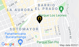 Mapa de Artec Modulares en Bucaramanga