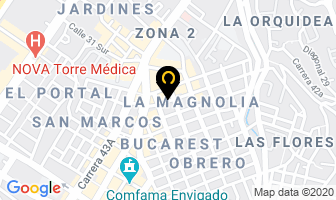 Mapa de Artecuero Ltda. en Medellín