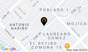 Mapa de Artefacto Maniquíes en Cali