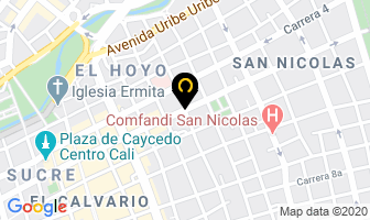 Mapa de Artes Graficas Mercurio en Cali