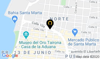 Mapa de Artes Santa Marta en Santa Marta