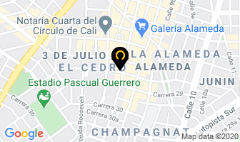 Mapa de Artes Vivas Publicidad en Cali