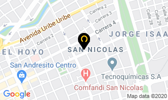 Mapa de Artes Y Envíos en Cali