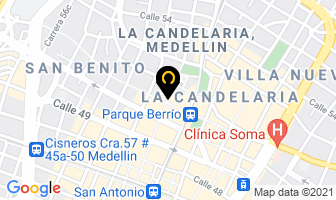 Mapa de Artes Y Marcos en Medellín