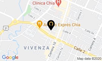 Mapa de Artesanias Mojica en Chía