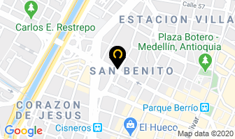 Mapa de Artex en Medellín