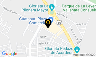 Mapa de Arturo Calle en Valledupar
