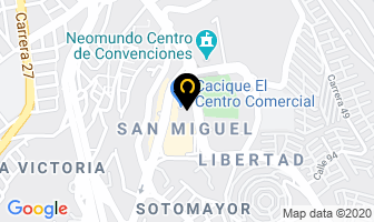 Mapa de As Fragancias en Bucaramanga