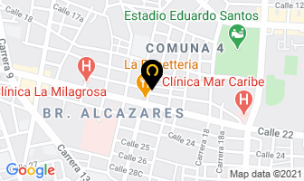 Mapa de Asadero Jireth en Santa Marta