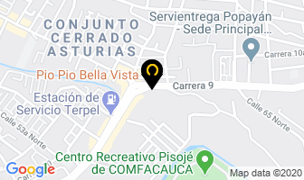 Mapa de Asadero Kikos Parrilla en Popayán