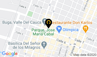 Mapa de Asadero Yo Si Soy El Pollo en Buga