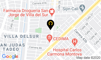 Mapa de Asb Y Aluminio Ingenieria en Cali