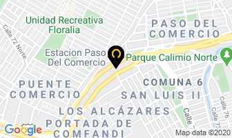 Mapa de Asegurarse Puertas Blindadas en Cali