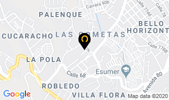Mapa de Aseos Lava Ya en Medellín