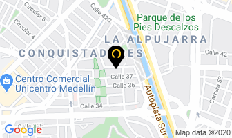 Mapa de Asesorautos en Medellín