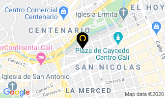 Mapa de Asesorias Comercio Exterior en Cali