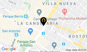 Mapa de Asesorias E Inversiones N.a.g. en Medellín