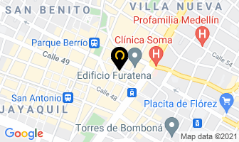 Mapa de Asesorías M.a. en Medellín