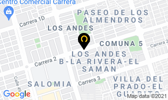 Mapa de Asesorias R.a. en Cali