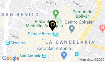 Mapa de Asesorías Tributarias Ltda. en Medellín