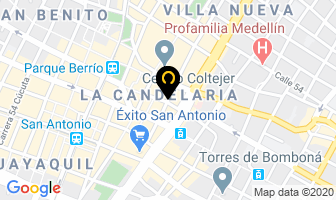 Mapa de Asfuvida en Medellín