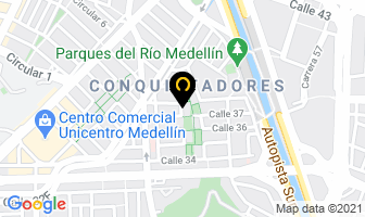 Mapa de Asíntota Ltda. en Medellín