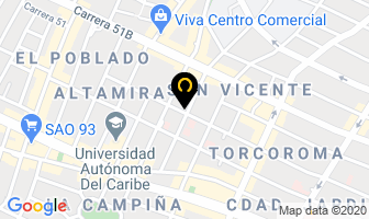 Mapa de Asmar Amador Nicolás en Barranquilla