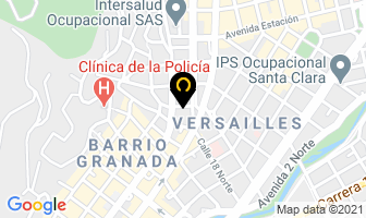 Mapa de Asmedas Valle en Cali