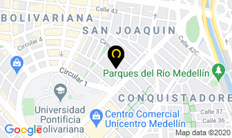 Mapa de Asocabra en Medellín