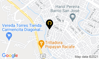 Mapa de Asociación La Colina en Popayán